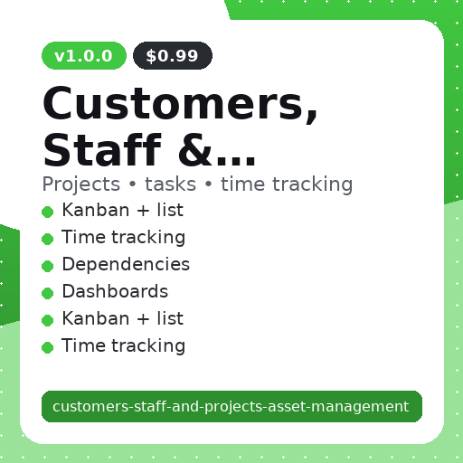 Customers, Staff & Projects Asset Management thumbnail